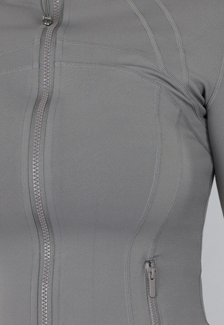 Grijs Sportvest met Duimgaten