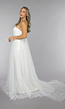 Witte Lange Mesh Bridal Jurk