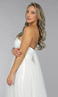 Witte Lange Mesh Bridal Jurk