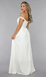 Witte Off Shoulder Bruidsjurk met Pads