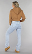 Camel Cropped Vest met Ritssluiting