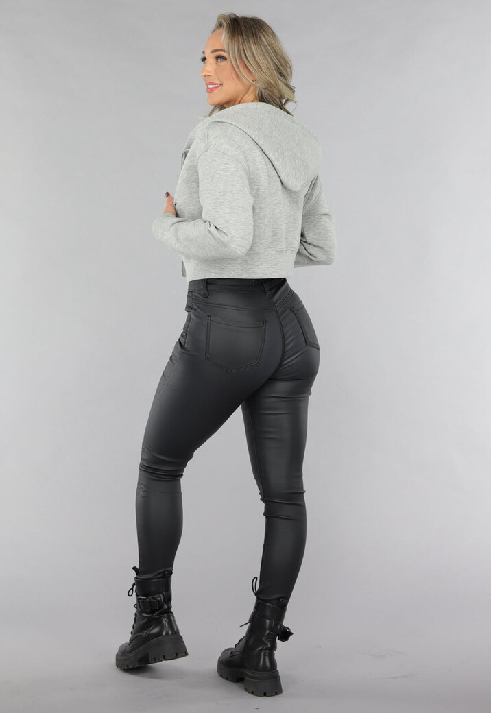 Kort Grijs Vestje met Capuchon