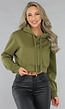 Cropped Khaki Capuchon Sweater