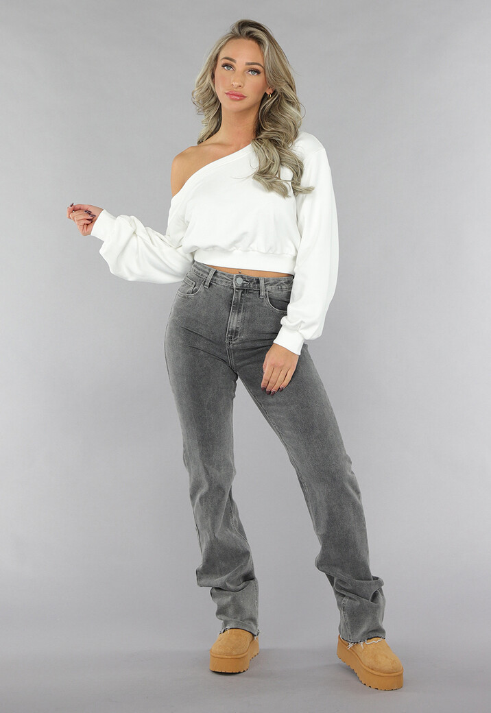 Witte One Shoulder Sweater