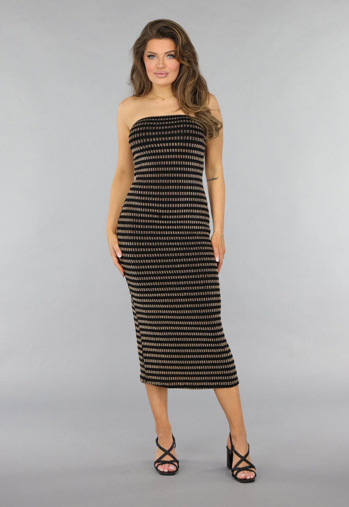 Zwarte Sandaletten met Gevlochten Bandjes