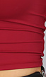High Neck Top in Burgundy