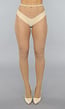 Beige Fishnet Panty met Strass Steentjes