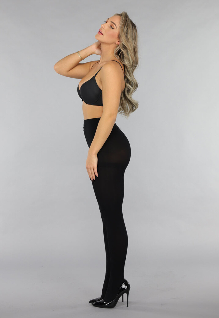Zwarte 80 Denier Opaque Panty