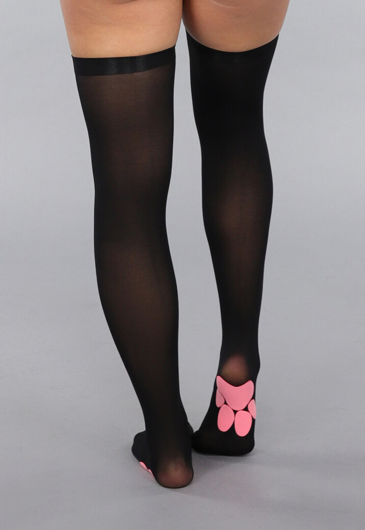 Zwarte Antislip Kousen Pootafdrukken