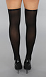 Hoge Zwarte Kousen met Zwarte Strik