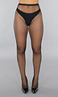 Zwarte Fishnet Panty met Strass Steentjes