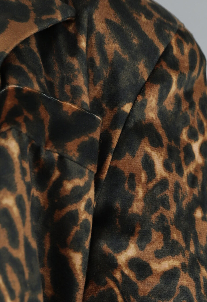 Panterprint Blazer met Zakken