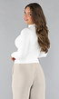 Stretch Top met Lange Mouwen in Wit