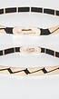 Rekbare Riem met Gouden Details