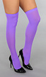 Hoge Paarse Kousen met Antislip Voetjes