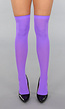 Hoge Paarse Kousen met Antislip Voetjes