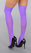 Hoge Paarse Kousen met Antislip Voetjes