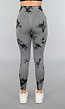 Yoga Legging met Cut Outs en Gevlekte Print