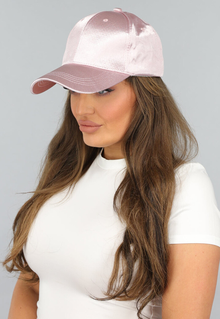 Lichtroze Satijn look Pet
