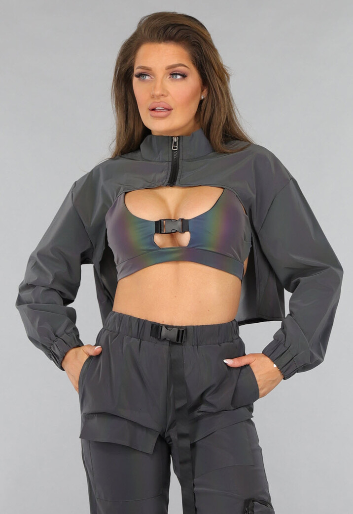 Reflecterende Bolero met Cape Look