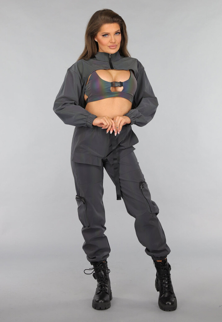 Reflecterende Bolero met Cape Look