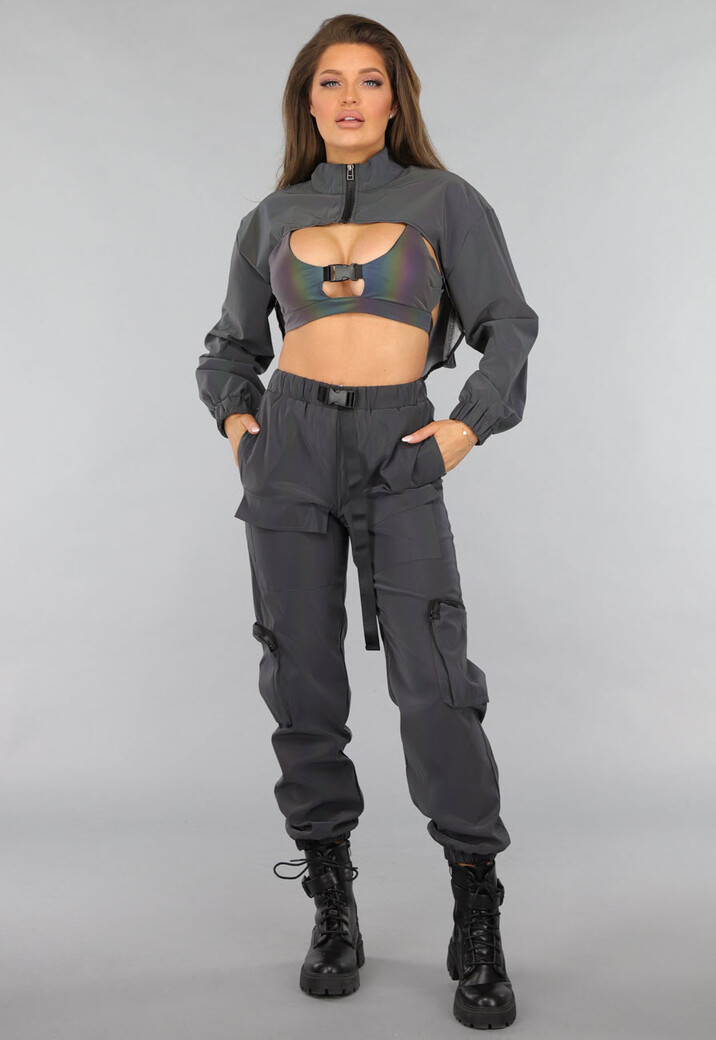 Reflecterende Bolero met Cape Look