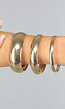 Driedelige Goudkleurige Bangle Armbanden