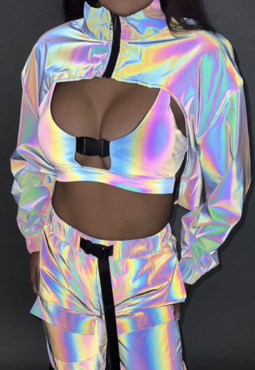 Reflecterende Bolero met Cape Look