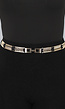 Stretch Riem met Gouden Zigzag Details