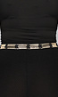 Stretch Riem met Gouden Zigzag Details