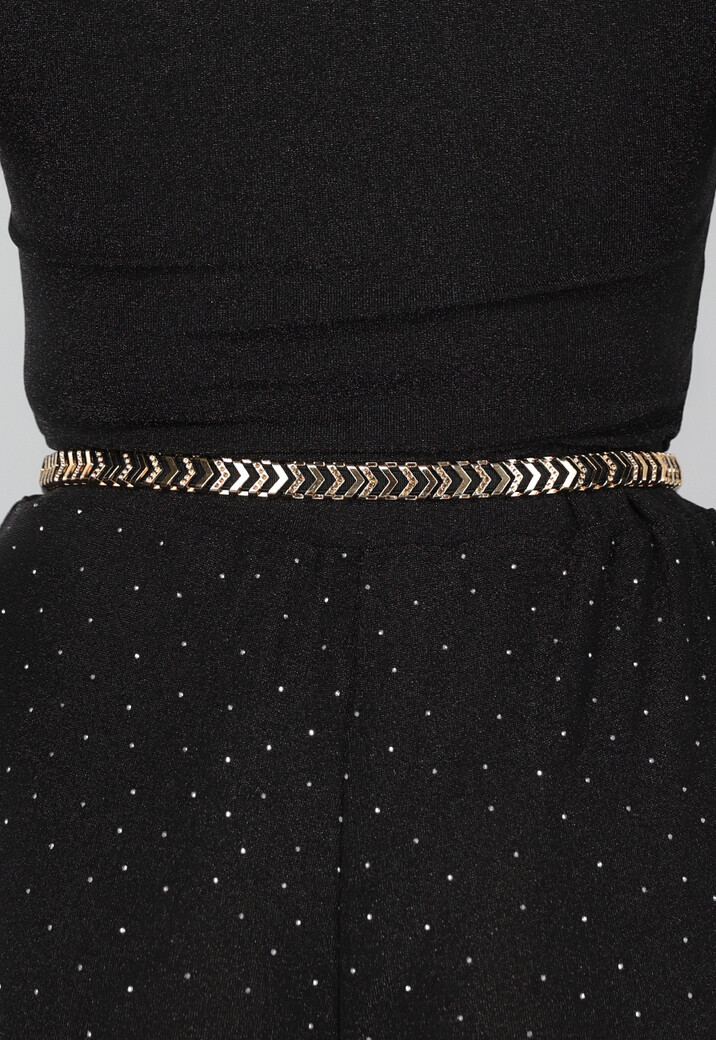 Gouden Zigzag Stretch Ceintuur