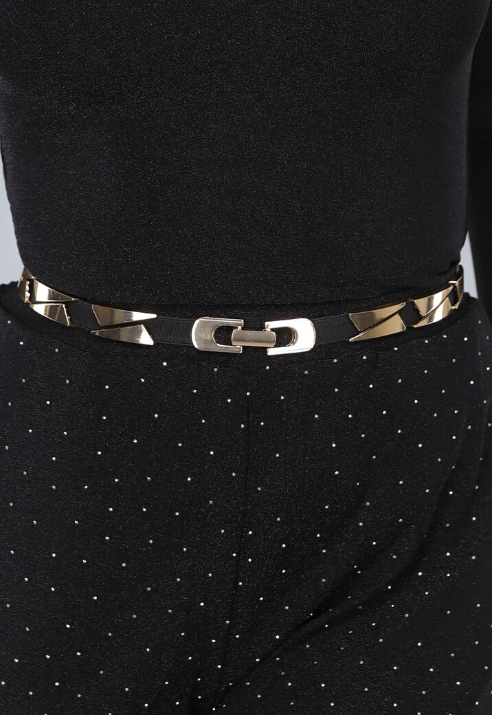 Rekbare Riem met Gouden Details