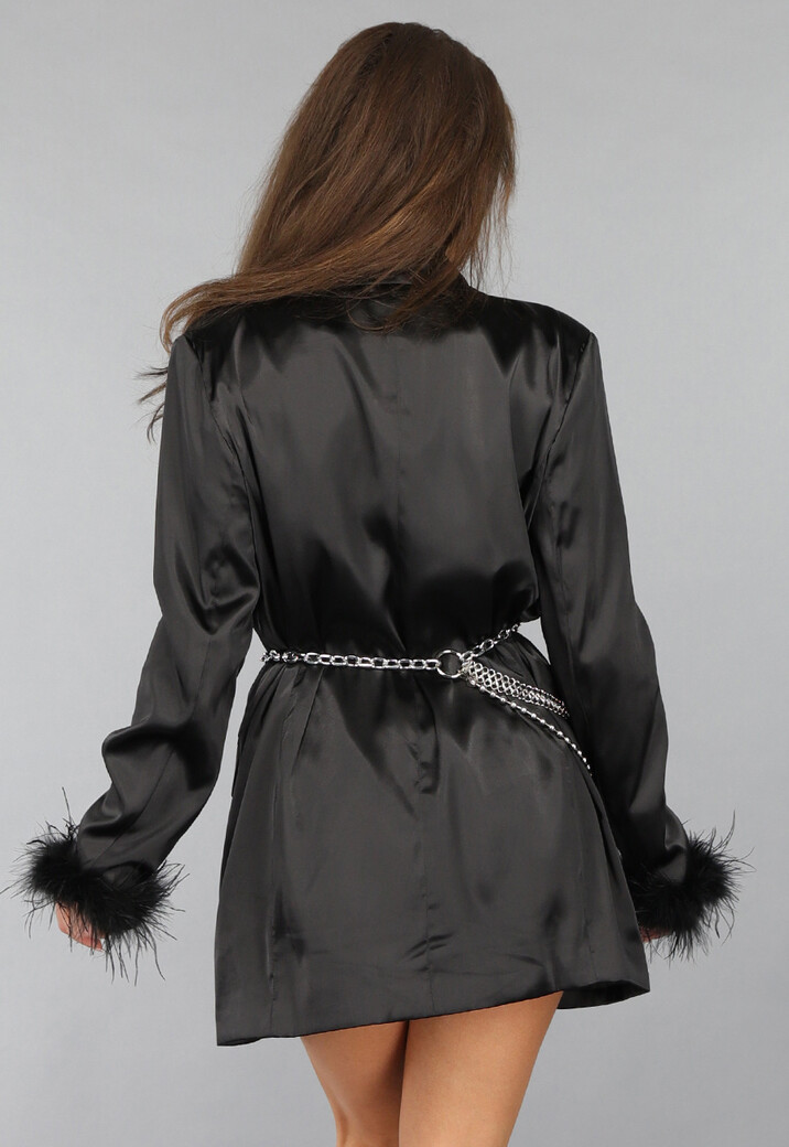 Grove Verstelbare Zilveren Taille Ketting