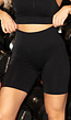 Zwarte Biker Short met Scrunch