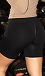 Zwarte Biker Short met Scrunch