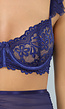 Navy Lingerie Set met Ruffle Rokje