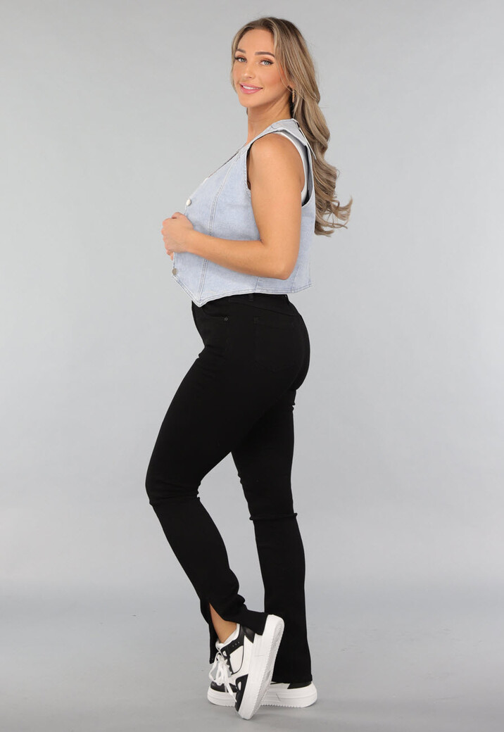 Stretch Denim Gilet Topje