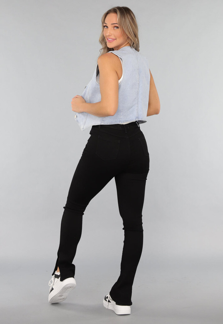 Stretch Denim Gilet Topje