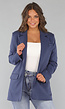 Navy Oversized Blazer met Tailleband