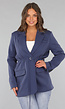 Navy Oversized Blazer met Tailleband