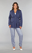 Navy Oversized Blazer met Tailleband