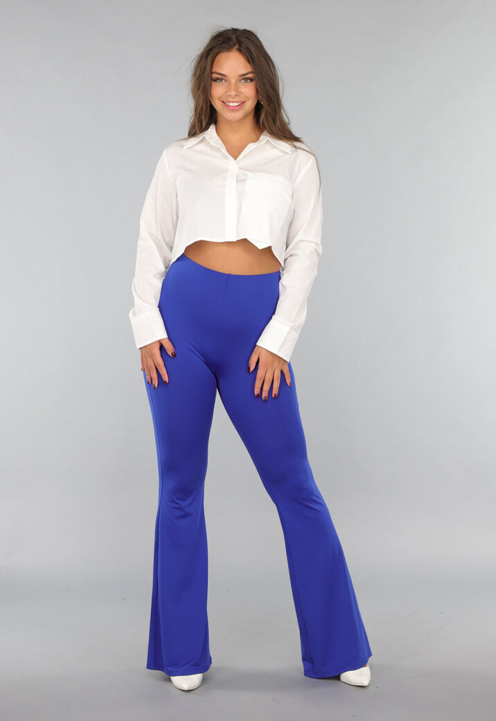 Royaal Blauwe Tall Stretch Flared Legging