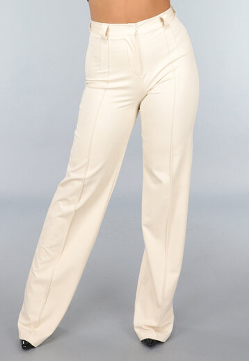 Beige Tall Stretch Pantalon met Straight Leg