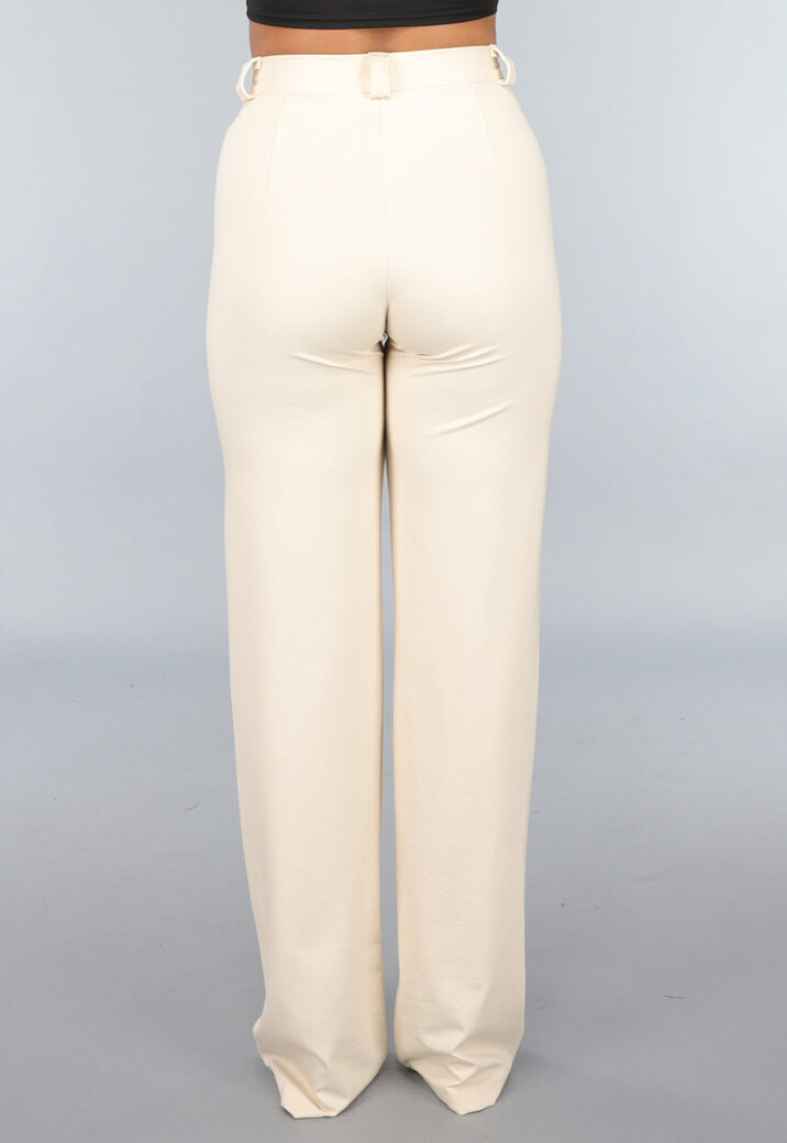 Beige Tall Stretch Pantalon met Straight Leg
