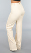 Beige Tall Stretch Pantalon met Straight Leg