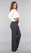 Tall Antraciet Pantalon met Stretch