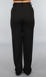 Tall Zwarte Straight Leg Pantalon met Stretch