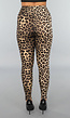 Legging met Luipaardprint en Stretch