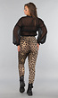 Legging met Luipaardprint en Stretch