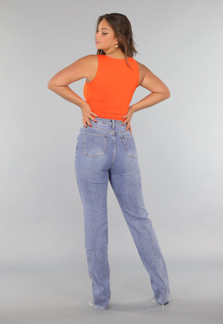 Mouwloze Oranje Bodysuit